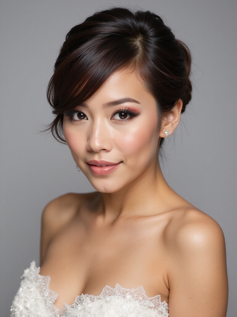 sleek polished modern bridal hairstyles