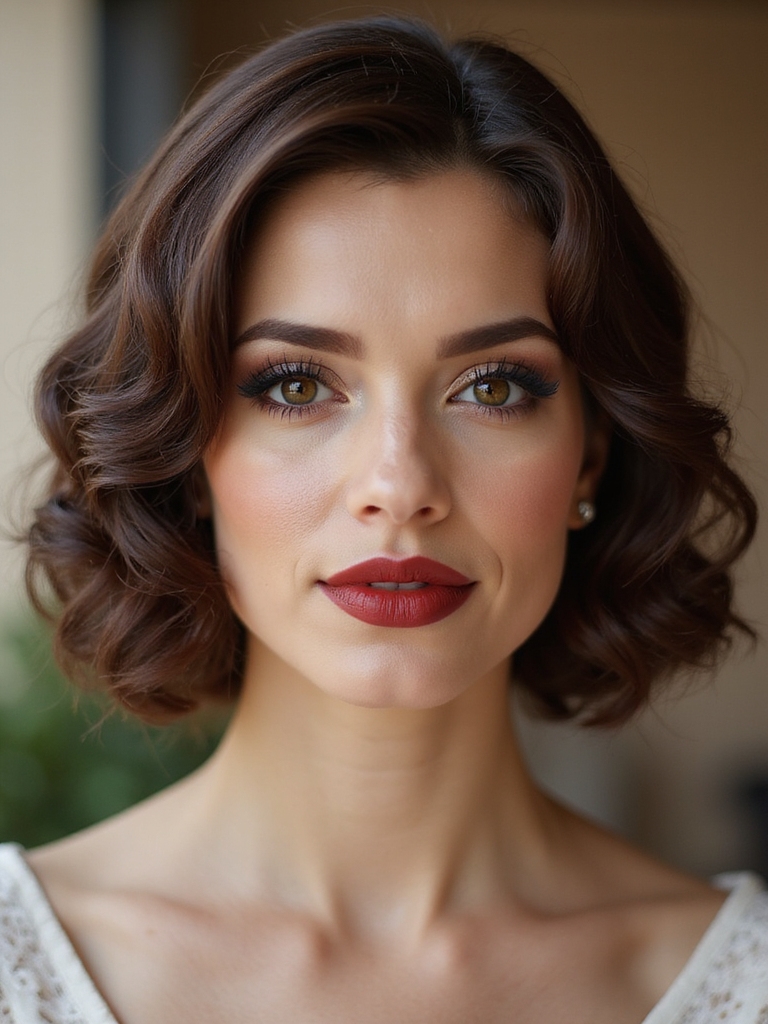 sleek retro finger wave glam