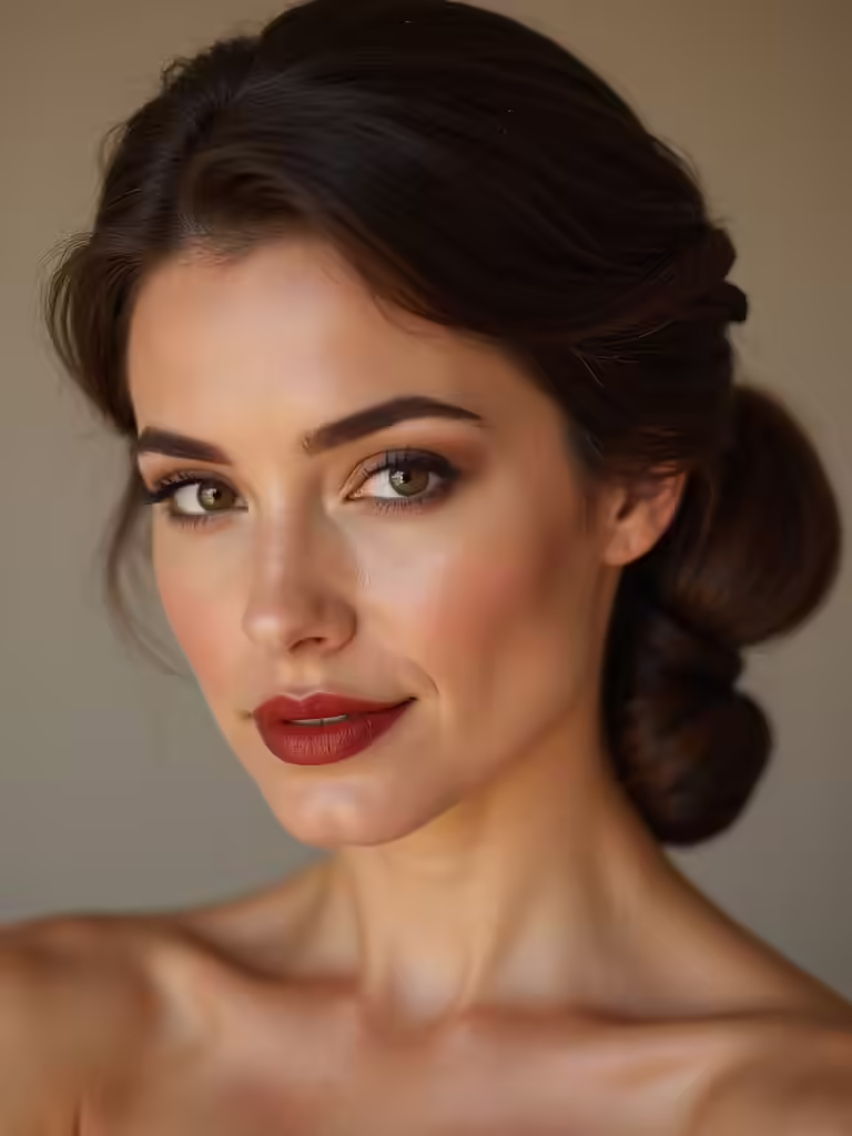 sleek secure low bun