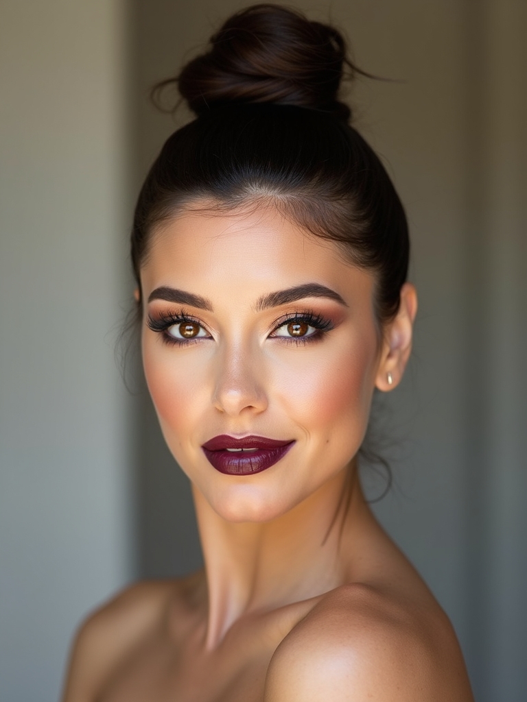 sleek secure minimalist topknot