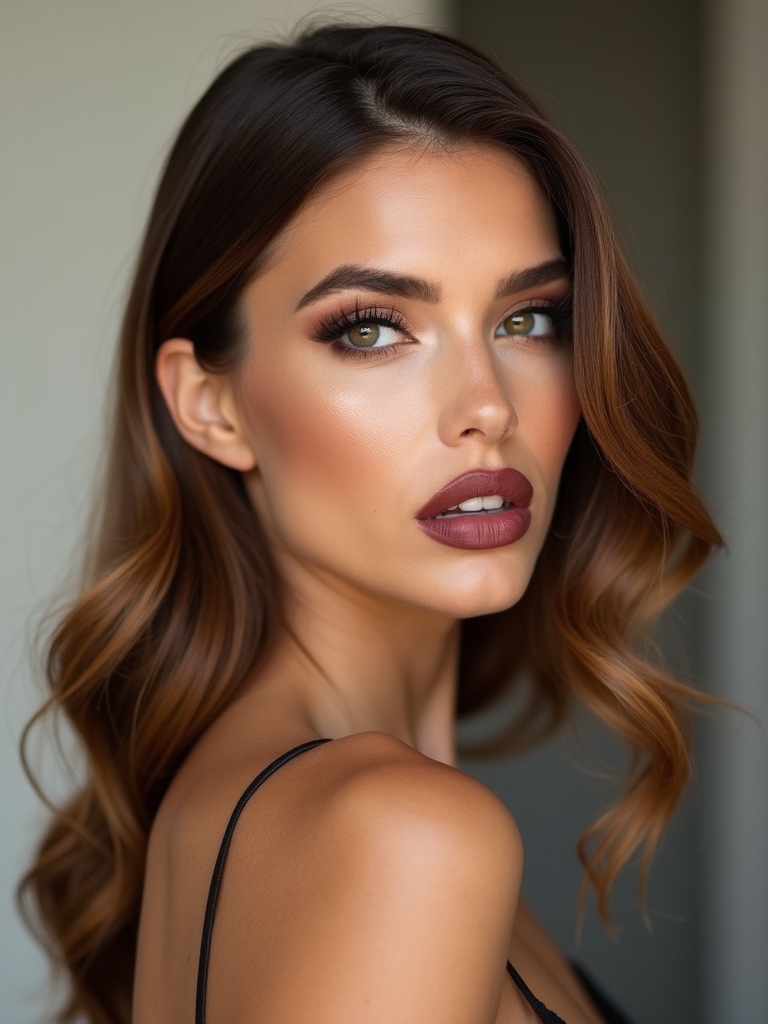 sleek shoulder skimming tucked elegance