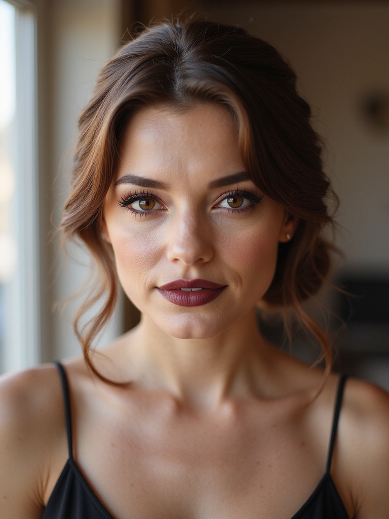 sleek timeless low chignon