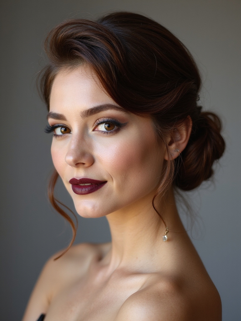 sleek timeless twist with tendrils