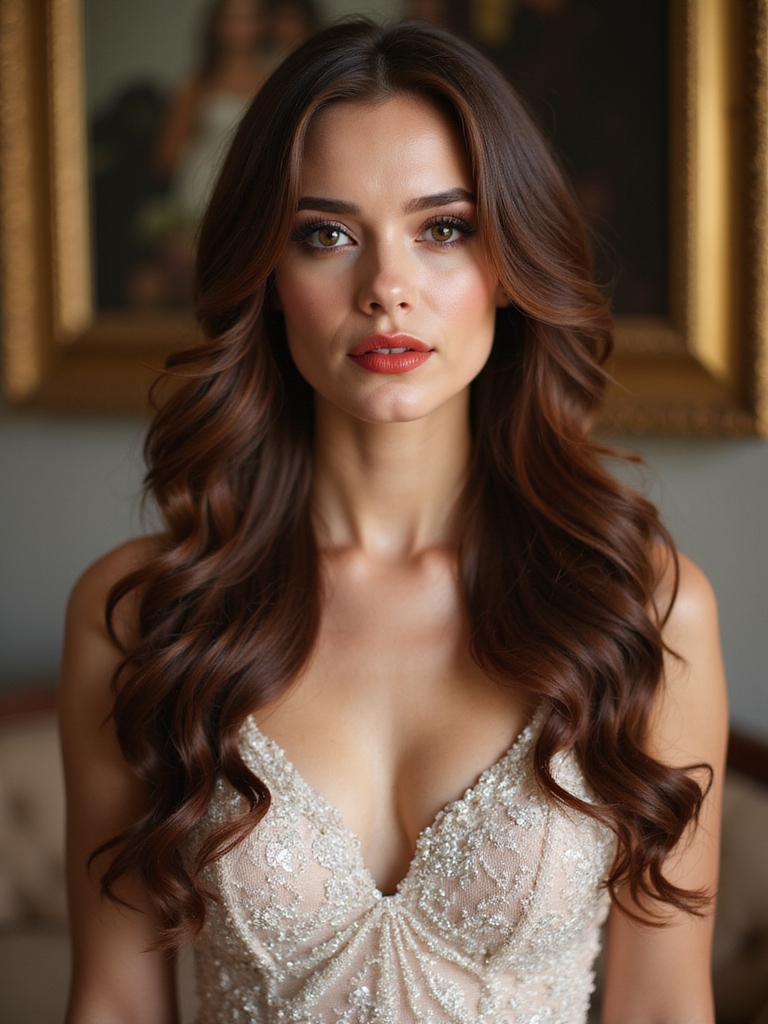 sleek vintage glossy sculpted