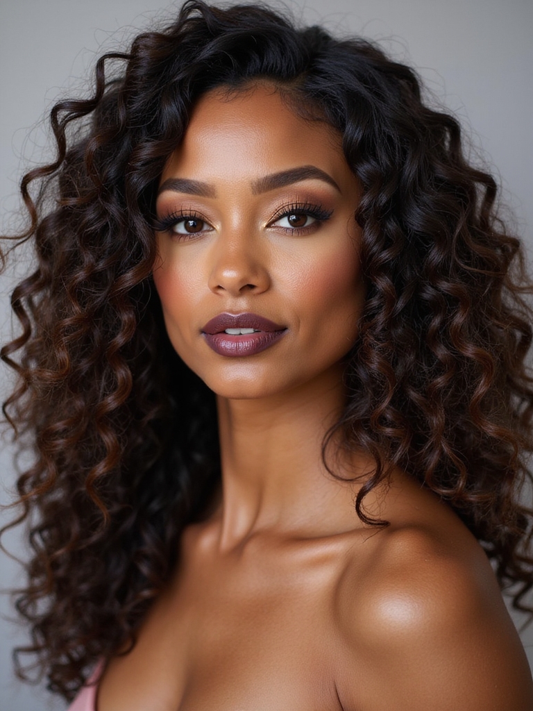 slick moisturized defined romantic curls