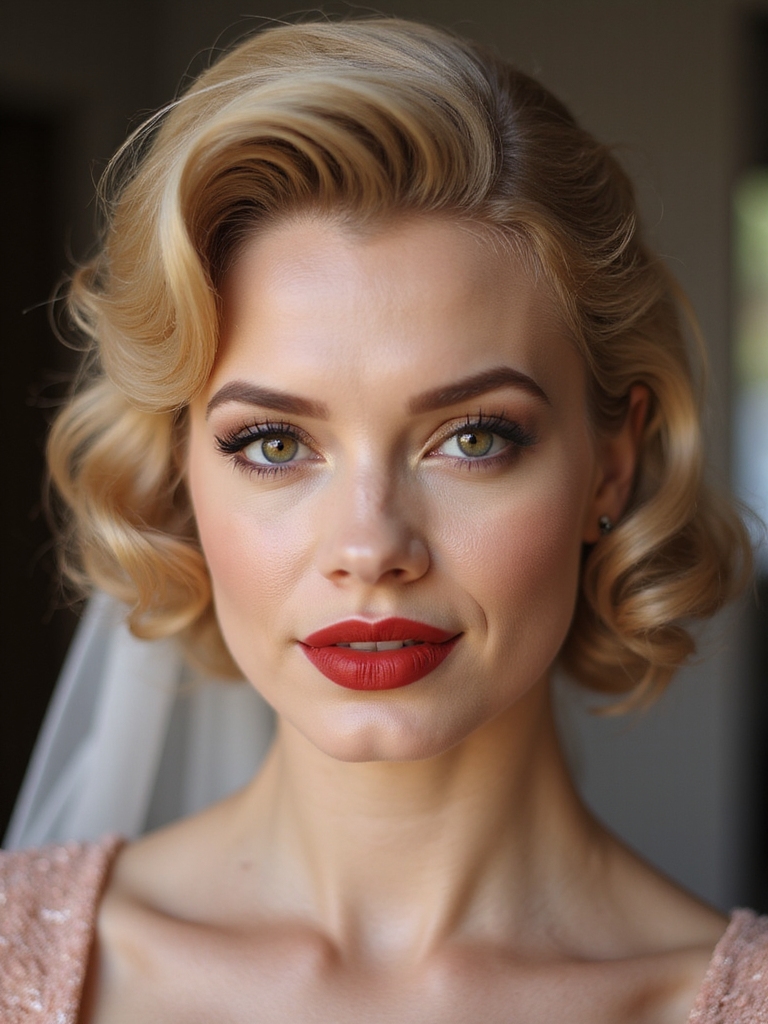 soft elegant bridal waves