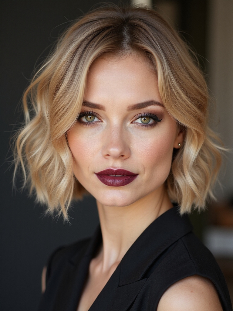 soft face framing pixie waves