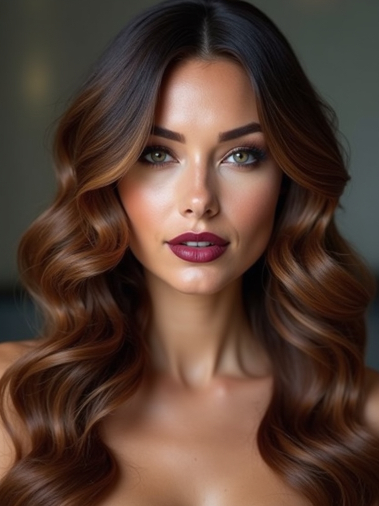 soft face framing romantic waves