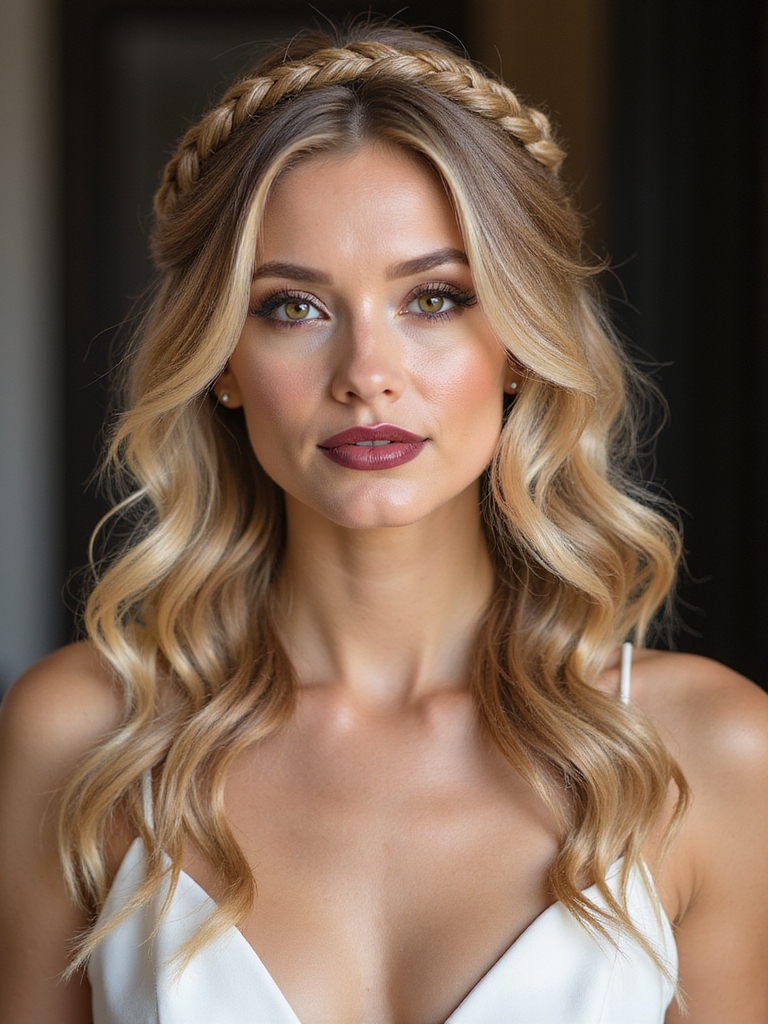 soft halo braided crown