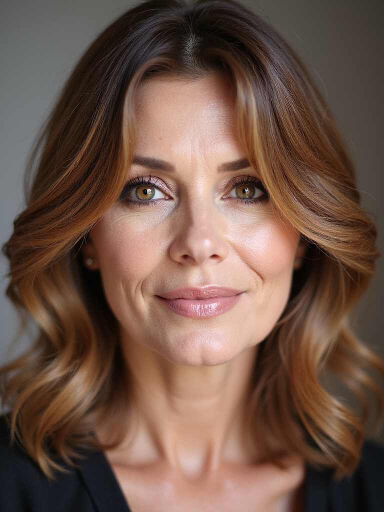 soft layered bob hairstyle