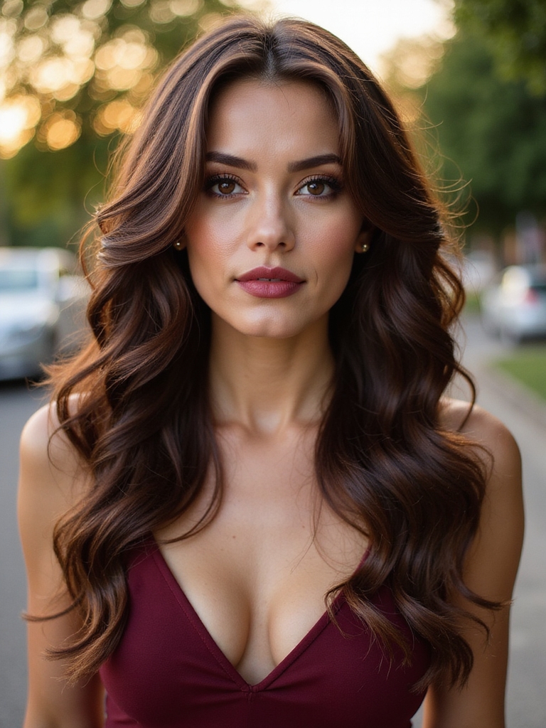 soft long romantic curls