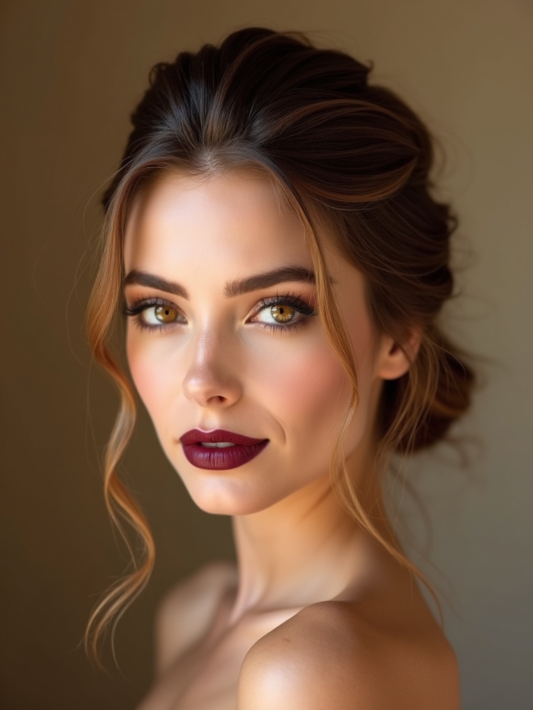 soft low bun elegance