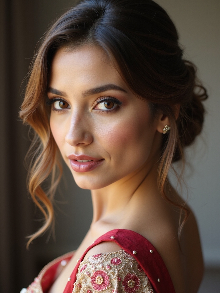soft low bun romance