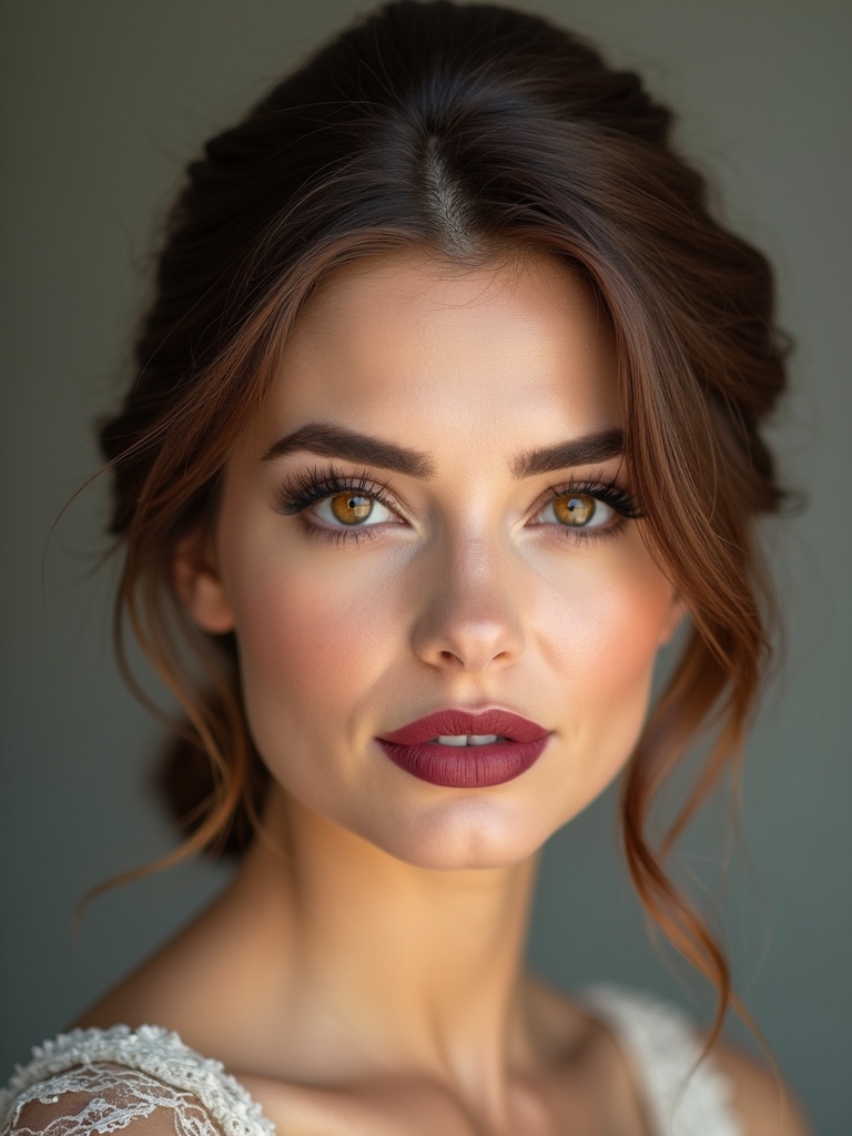 soft low chignon elegance