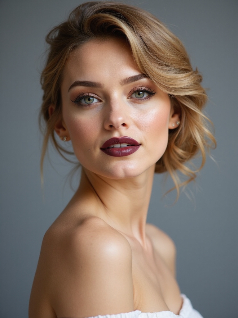 soft low chignon hides imperfections