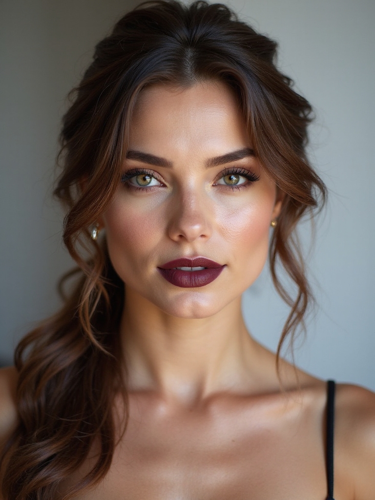 soft low ponytail with volume