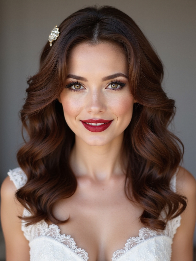 soft modern vintage finger waves