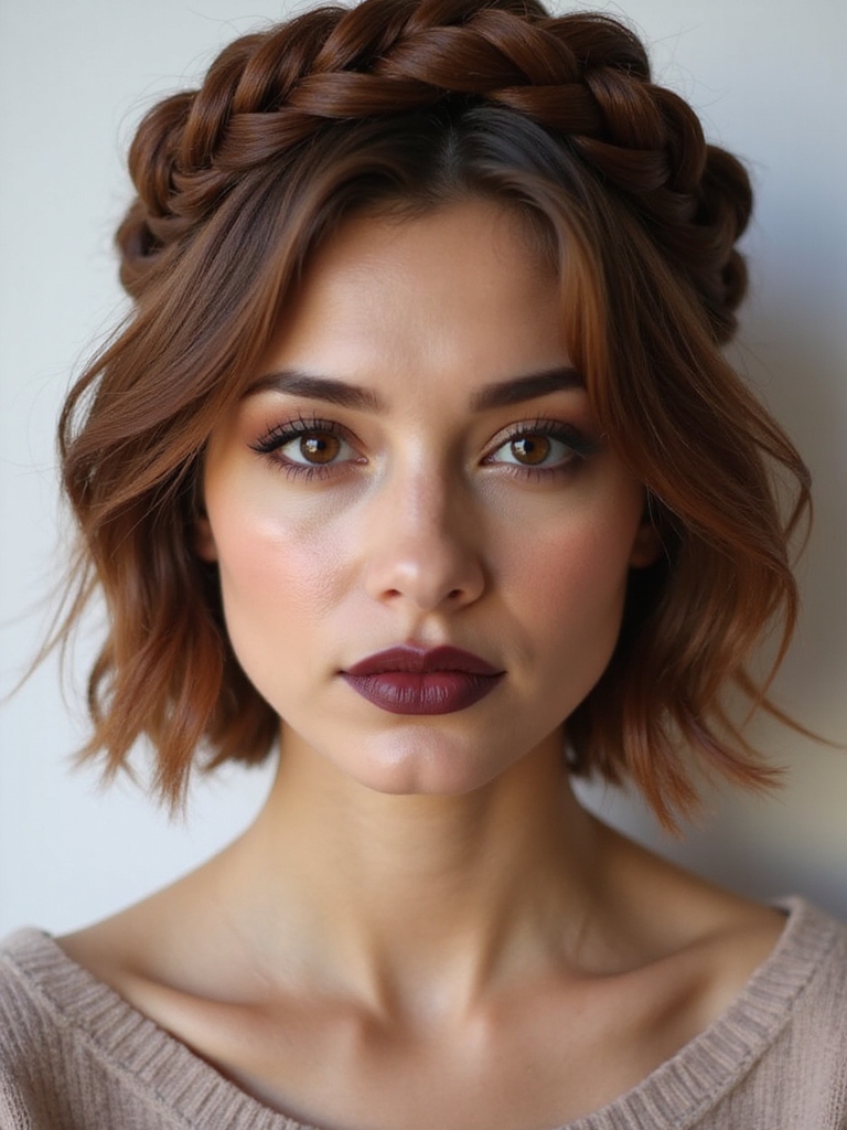 soft romantic braided crown