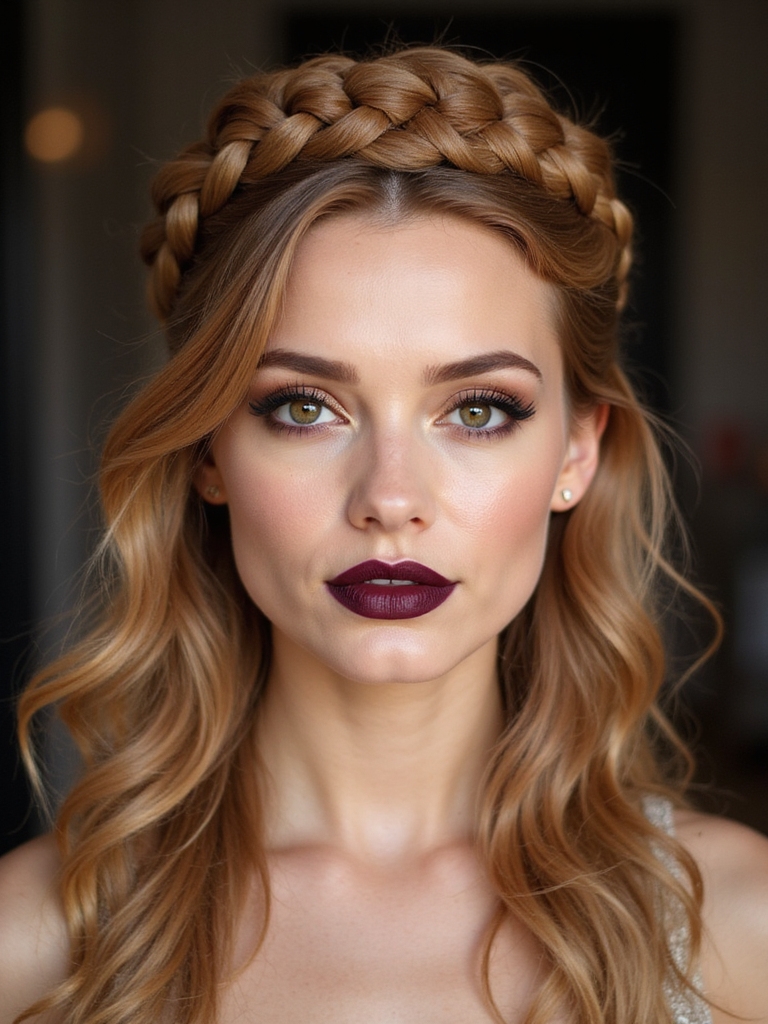 soft romantic braided crown