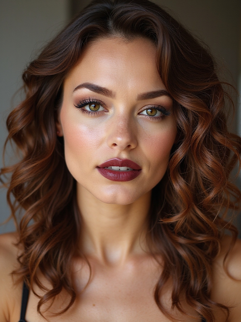 soft romantic bridal ringlets