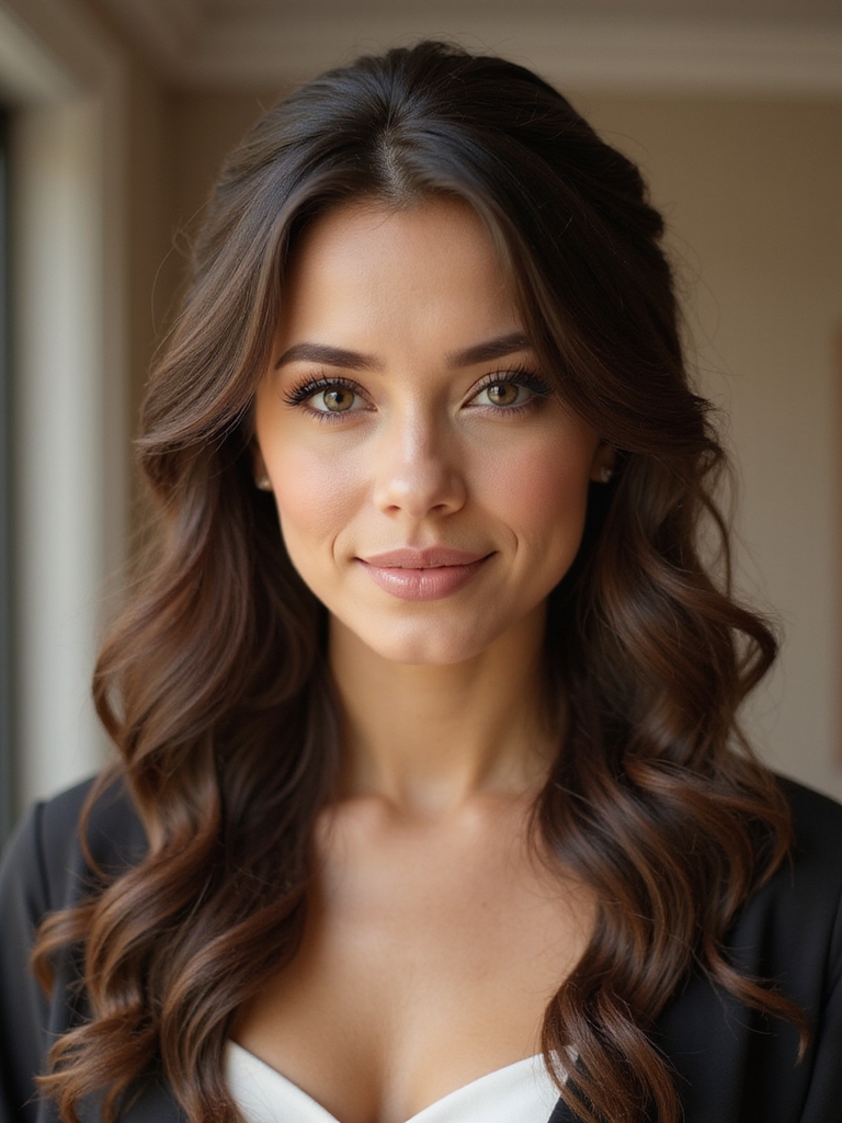 soft romantic face framing layers