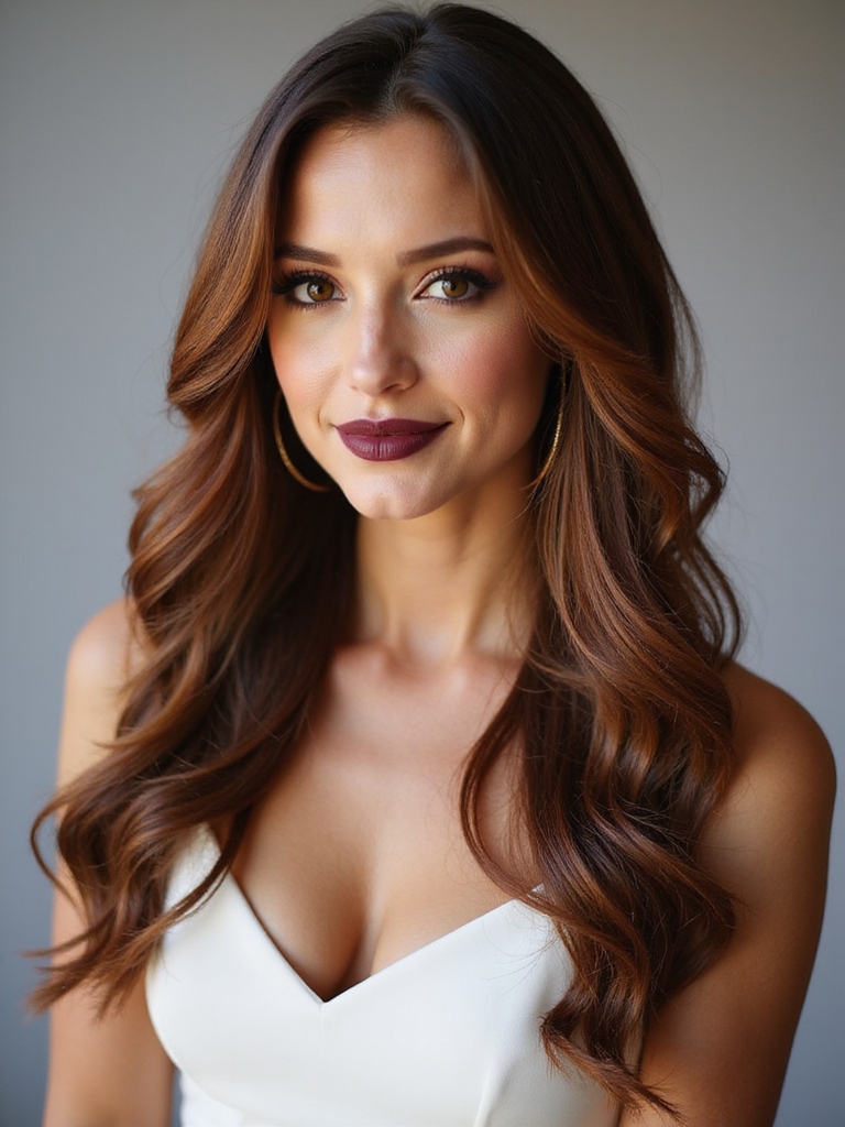 soft romantic shoulder skimming waves