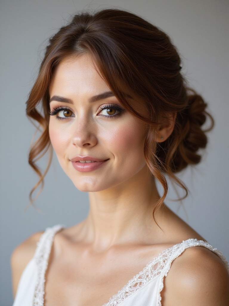 soft romantic textured updos