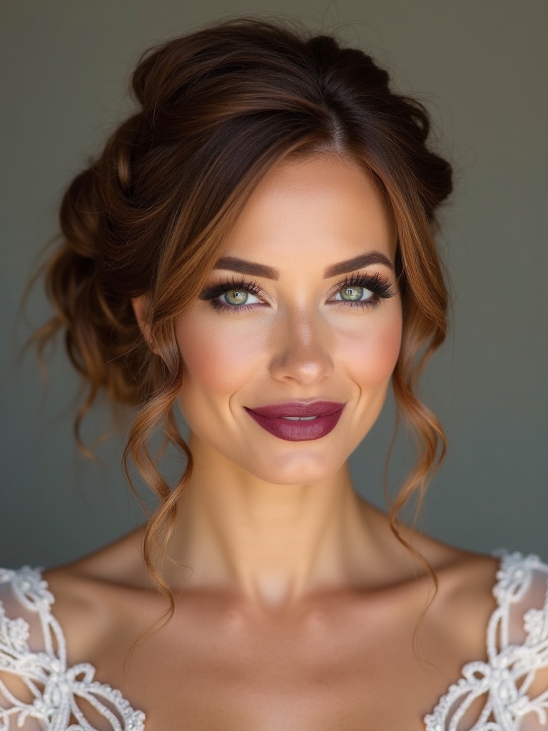 soft romantic updo elegance