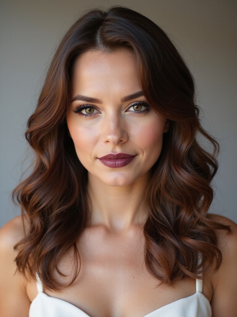 soft sculpted side part waves