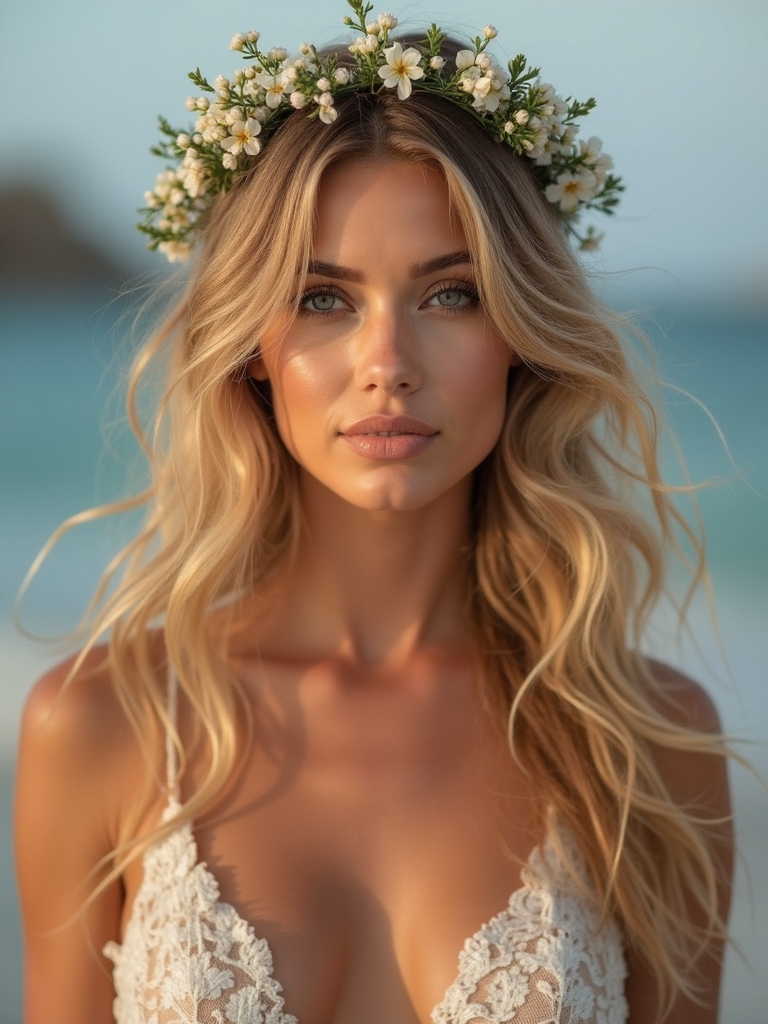 soft sun kissed floral waves