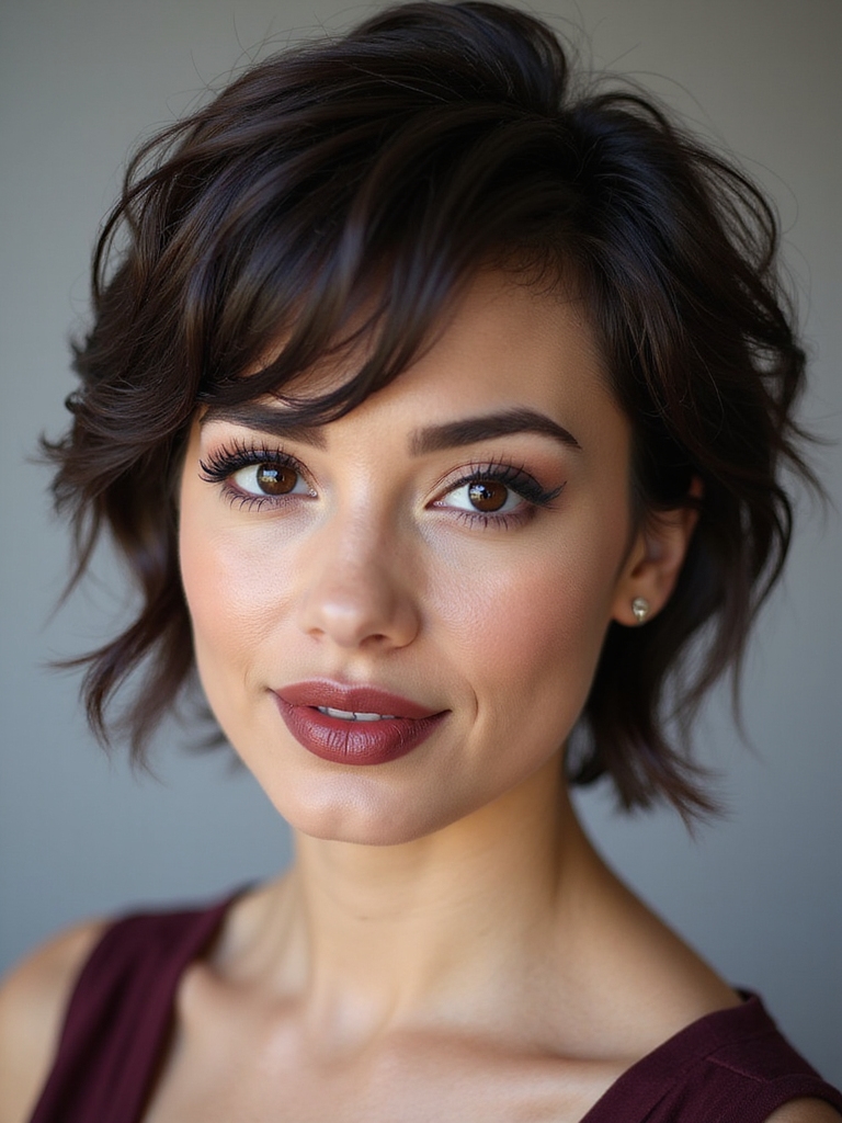 soft textured romantic pixie