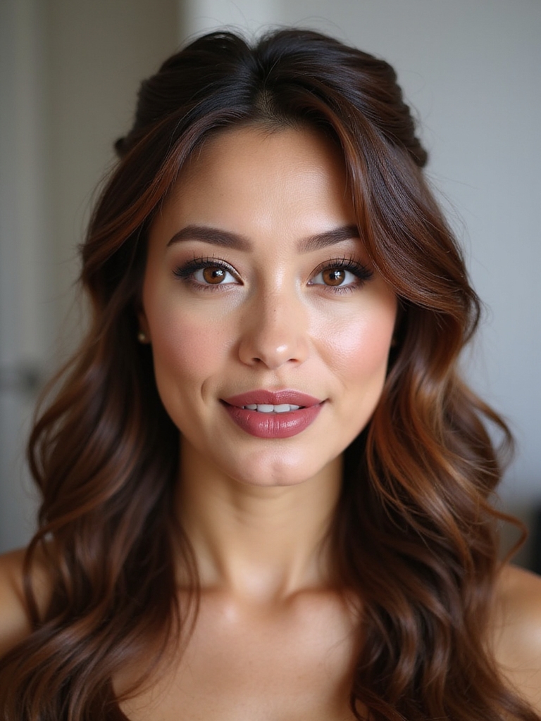 soft twisted romantic half up