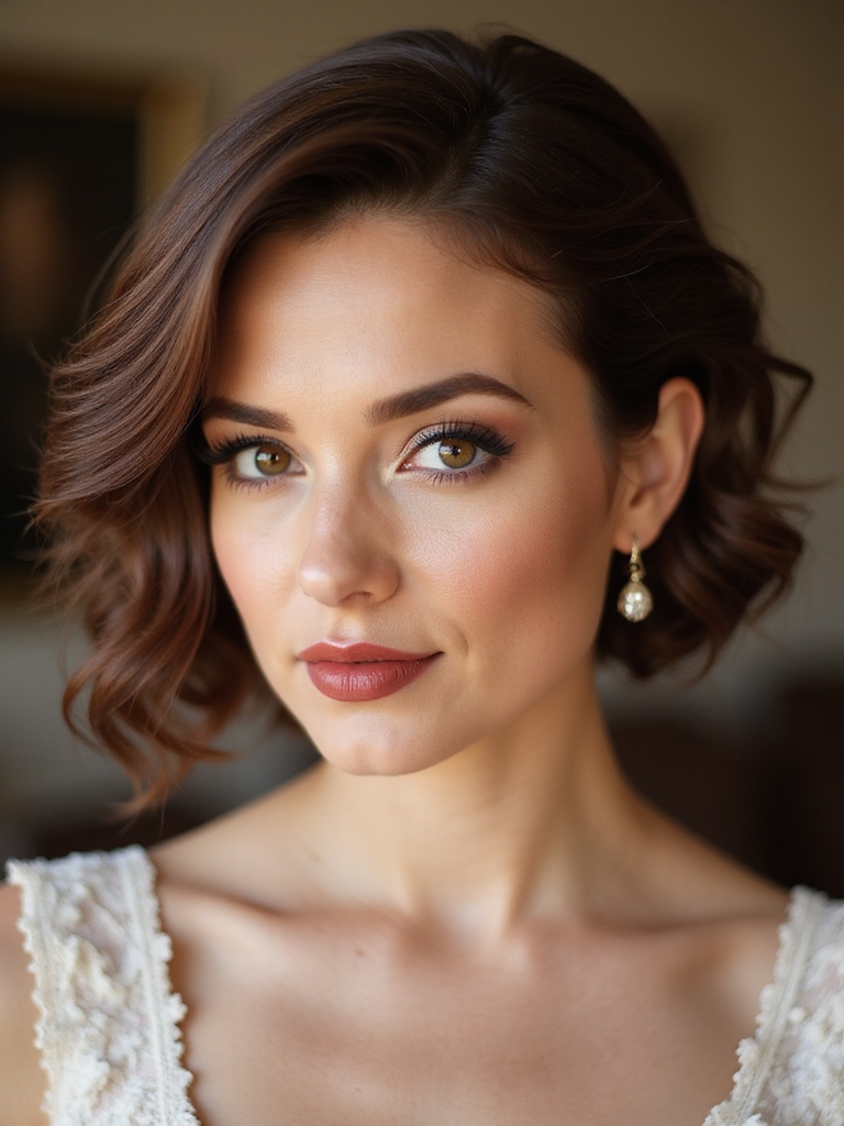 soft vintage finger waves