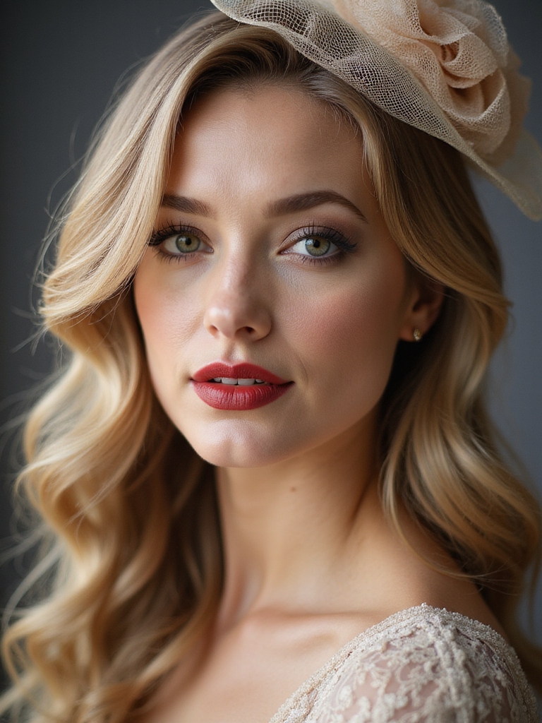 soft waves feathered side fascinator