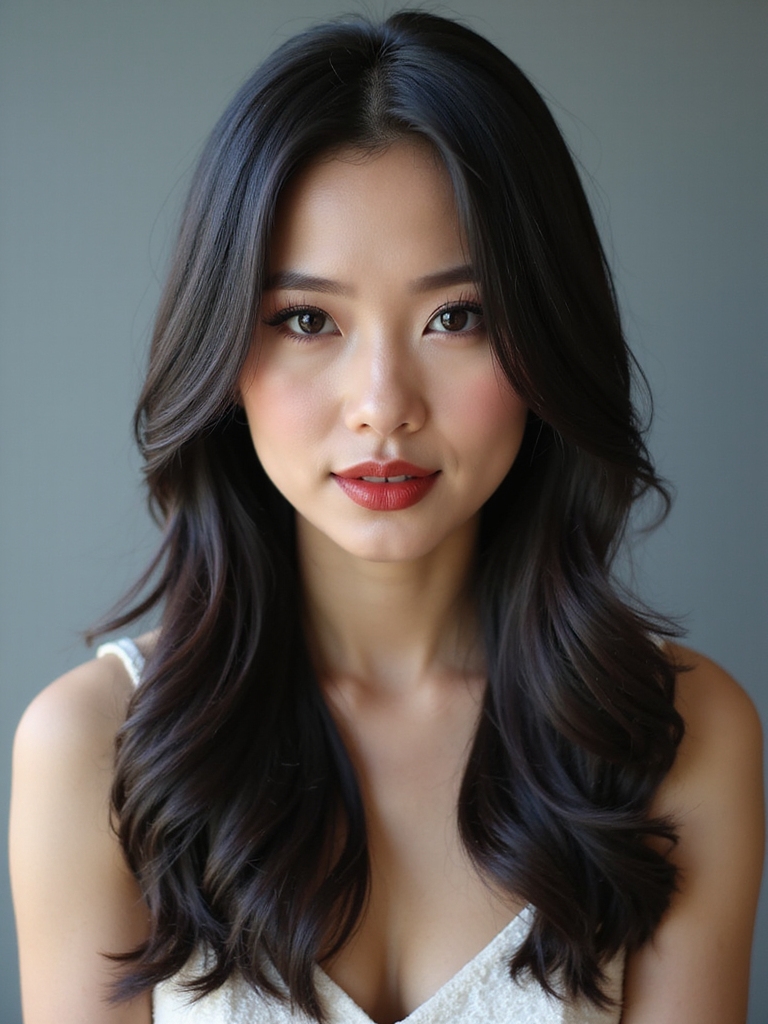 straight bridal hairstyle prep