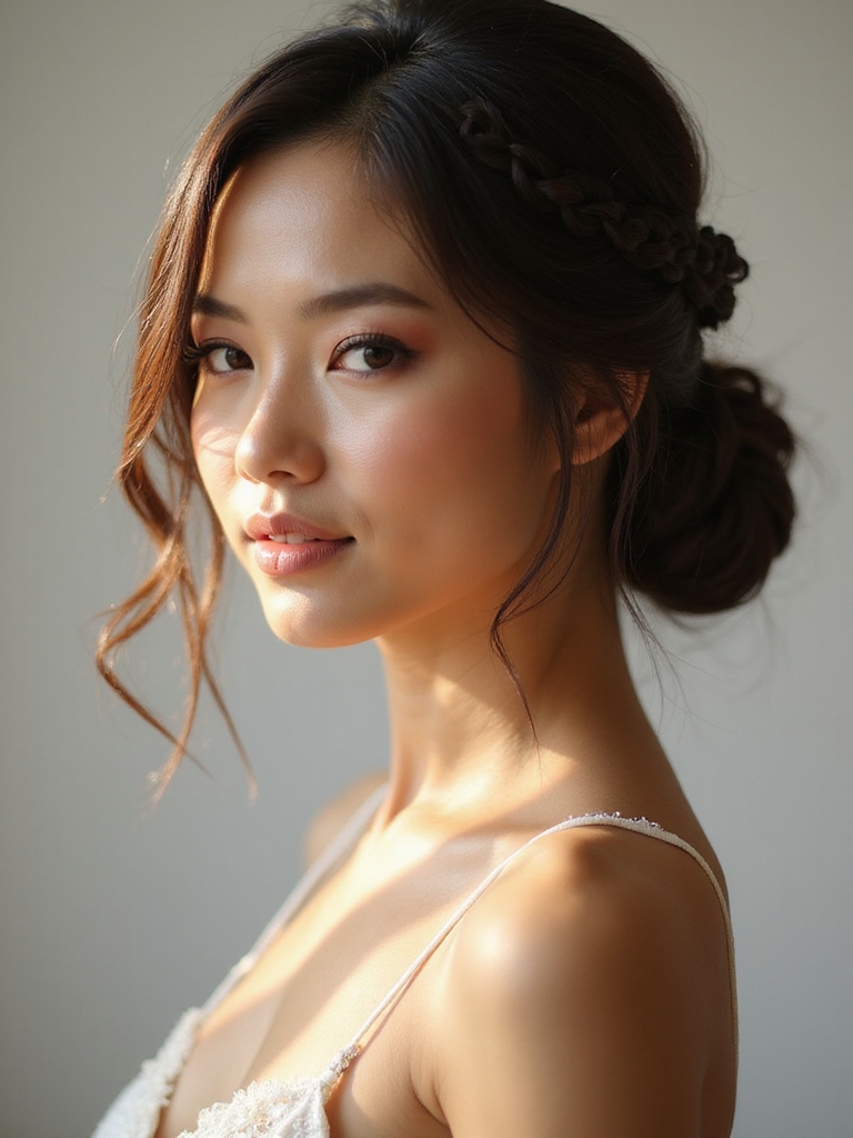subtle delicate bridal braid inspirations