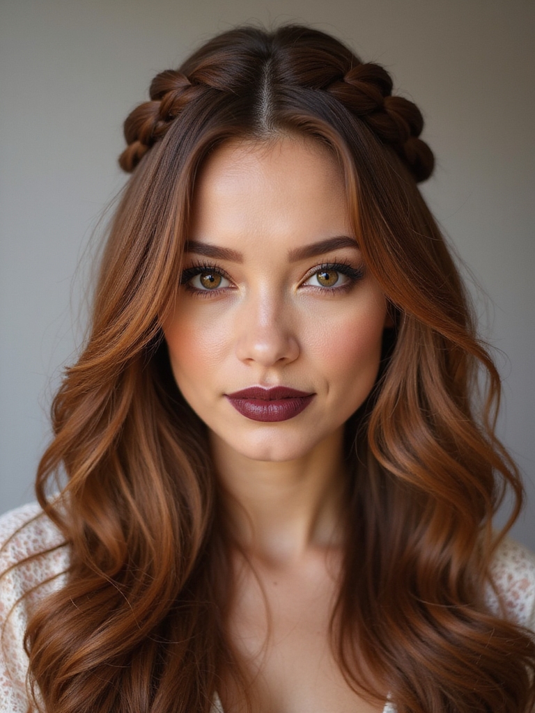sunlit boho braided crown