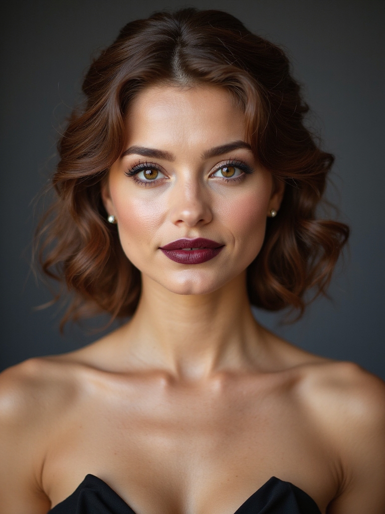 textured classic low chignon