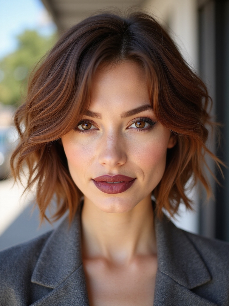 textured crop tousled waves
