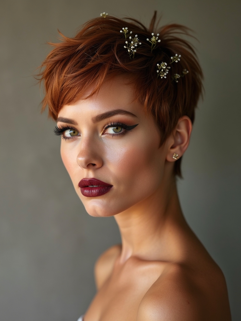 textured crop with florals