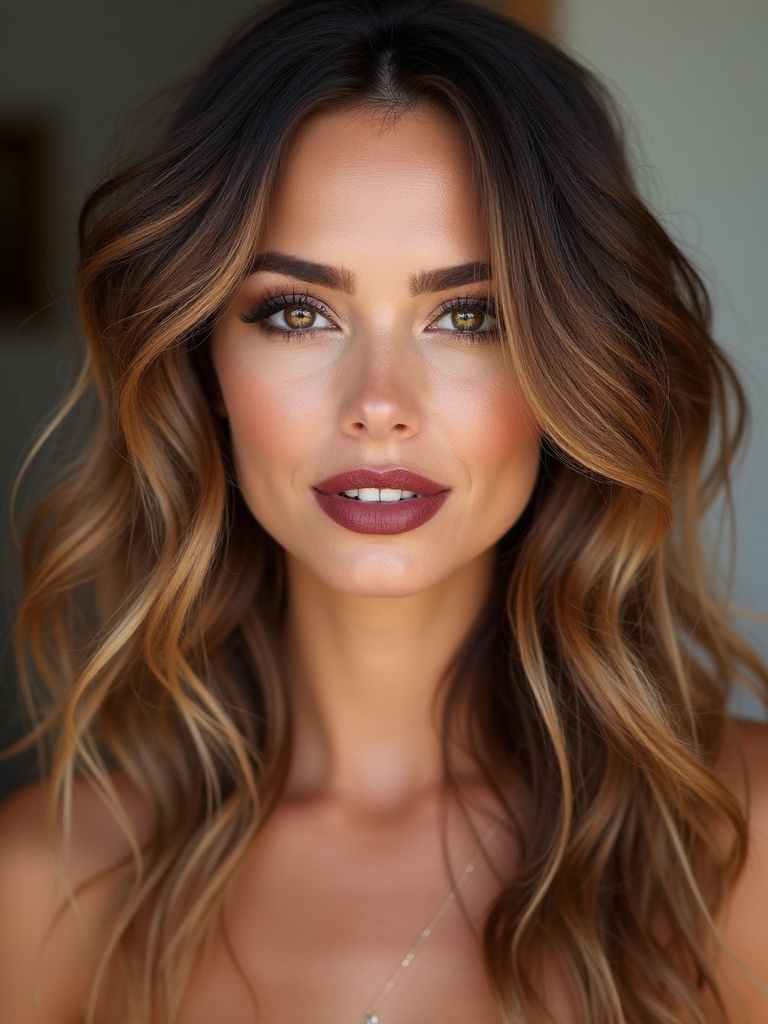 textured face framing beachy waves