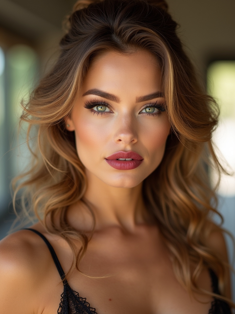 textured half up twisted volume