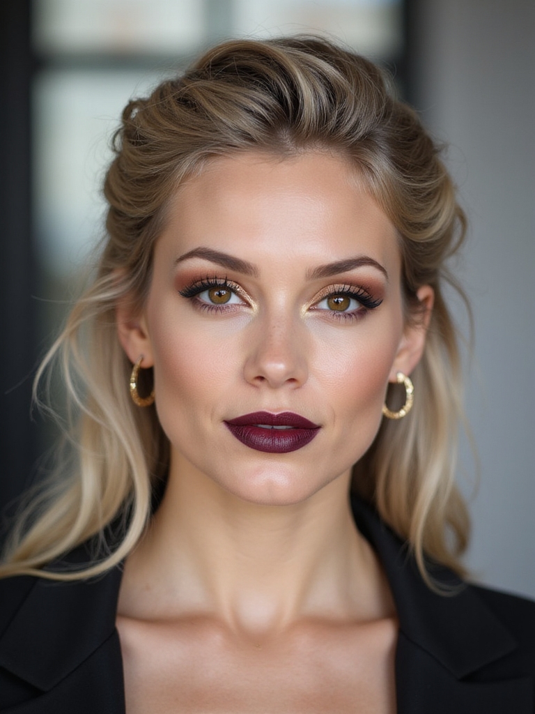 textured half up twisted volume