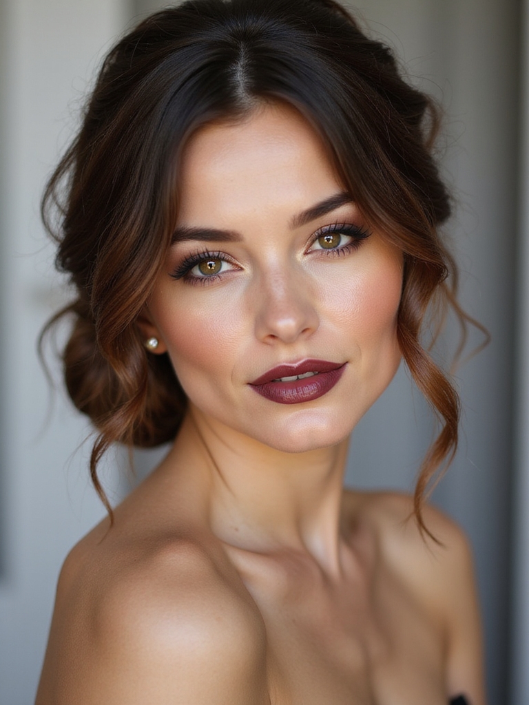 textured low bun elegance