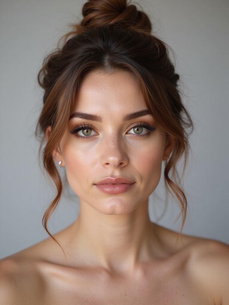 textured reinforced loose topknot