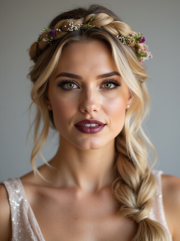 textured romantic boho fishtail braid