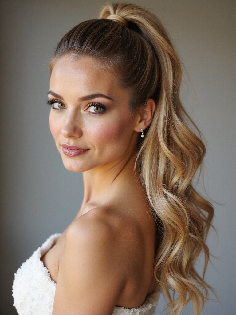 textured romantic mid height pony