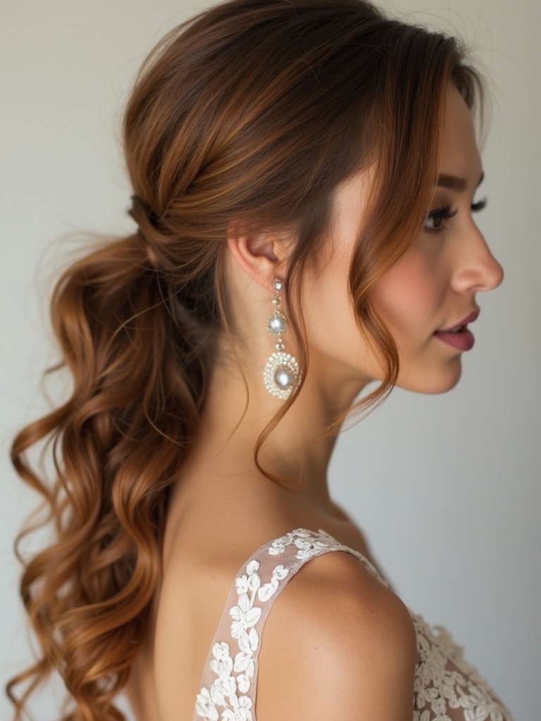 textured tousled boho ponytails