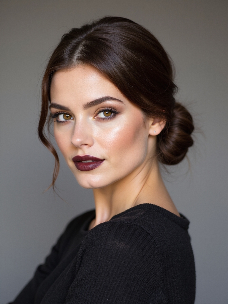 timeless elegance low chignon
