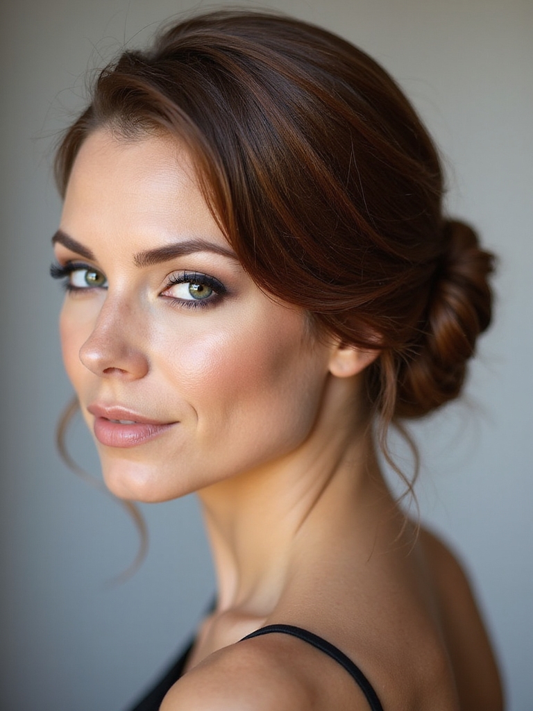 timeless elegance low chignon